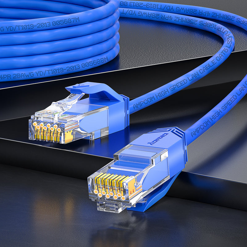 AMPCOM Cat6 28AWG UTP Patch Cable, Ultra-Slim, LSZH, for High-density Data Center Cabling