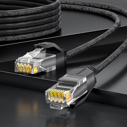 AMPCOM Cat6 28AWG UTP Patch Cable, Ultra-Slim, LSZH, for High-density Data Center Cabling
